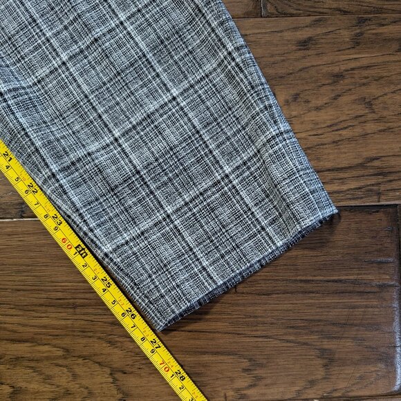 RW&CO grey plaid dress pants tie belt size 0 - Picture 10 of 11
